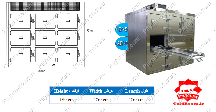 سردخانه جسد 9 کشو